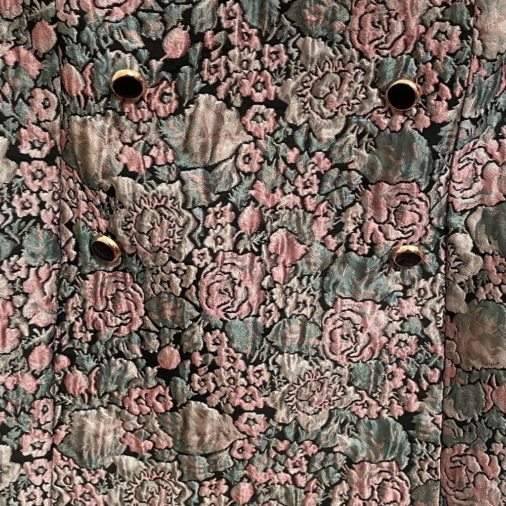 New Abbey Glass Jessica Floral Jacquard High Rise Mini Skirt size Large - Picture 6 of 10